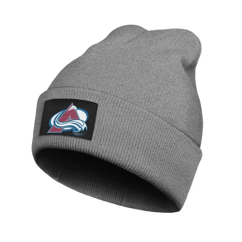 Colorado Avalanche logo primario uomo e donna berretto lavorato a maglia stampa cartoon oversize Cappello lavorato a maglia fine 2018 Stanley Cup Playo203R