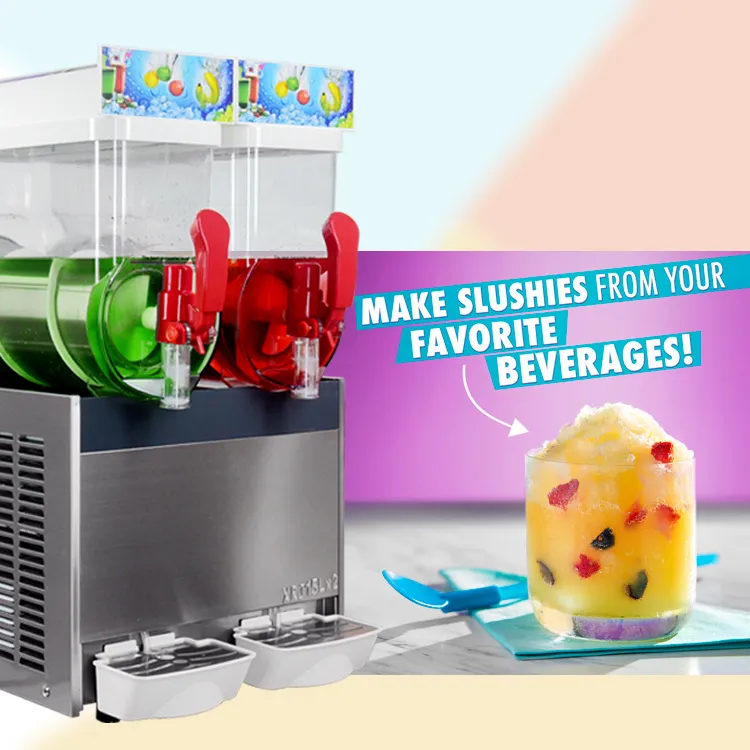 ABD Mutfak Gönderi 110V Smoothie Dondurulmuş İçecekler Makine Margarita Soğutma Slushie Maker255W