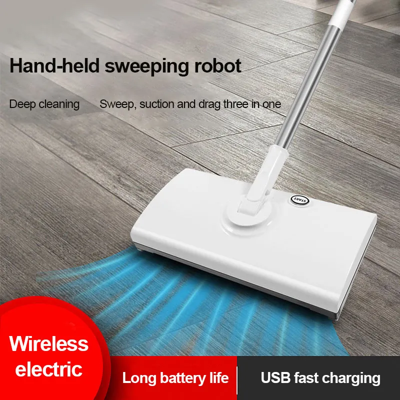 Mop elettrico Robot spazzante Wireless USB Ricarica Mini aspirapolvere portatile Macchina la pulizia del pavimento rotante a 360 gradi