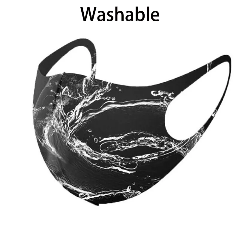 洗える洗える大人の子供ファッションパーティーマスクユニセックスハロウィーンクリスマスアンチダストサイクリング通気性再利用可能な子供フェイスマスクアイスシルクM4334277