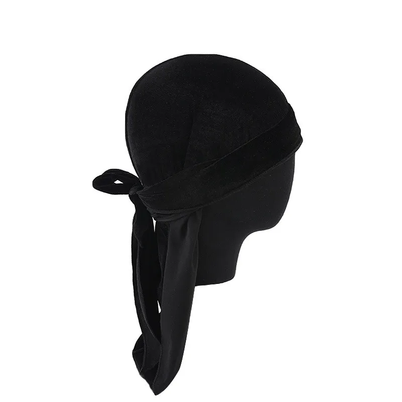 Bonnet Skull Caps Unisexe Respirant Bandana Turban Chapeau Velours Perruques Longue Queue Durags Headwrap Chemo Cap Biker Headwear P2487