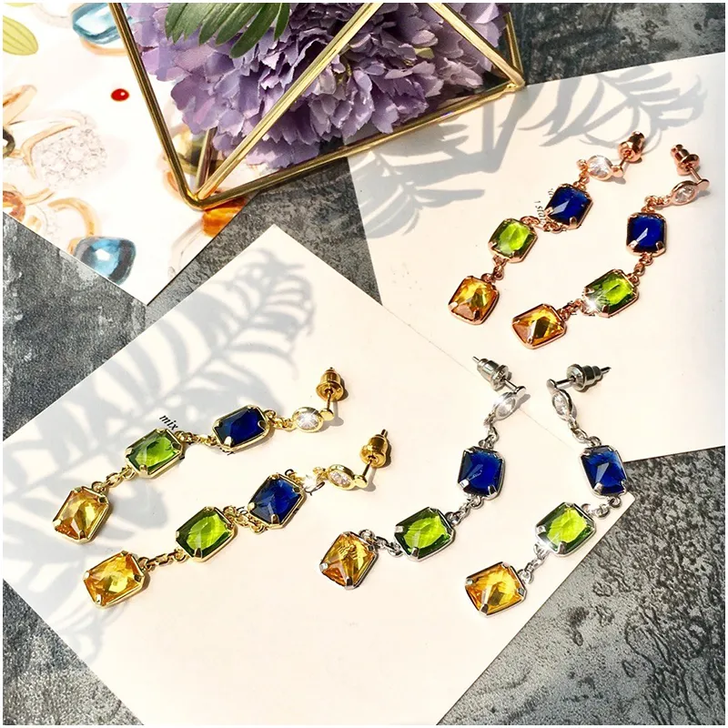 Handgemaakte kralen Drop oorbellen voor vrouwen Multi Color Long Boheemse feestmode sieraden statement oorbellen accessoires sieraden182y