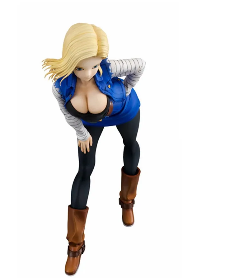 Android 18 Lazuli Sexig Anime Action Figur PVC Action Figurer Modellleksaker för julklapp 19cm T2009111839085