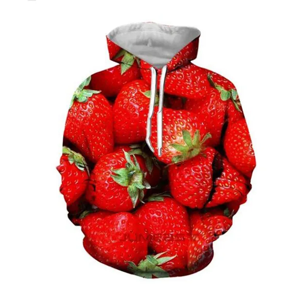 Nya män / kvinnor utsökt frukt rolig 3D-tryck Fashion Tracksuits Hip Hop Pants + Hoodies F06