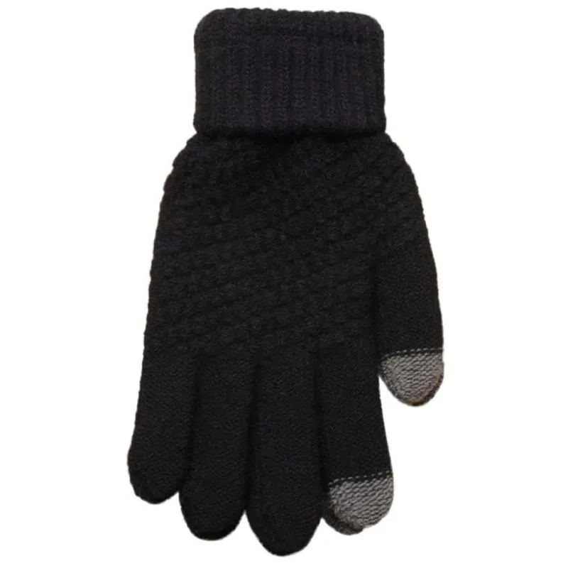 Guanti termici invernali Screen unisex bianco nero colore maglia lana uomo donna inverno guanti caldi guanti con Full228O