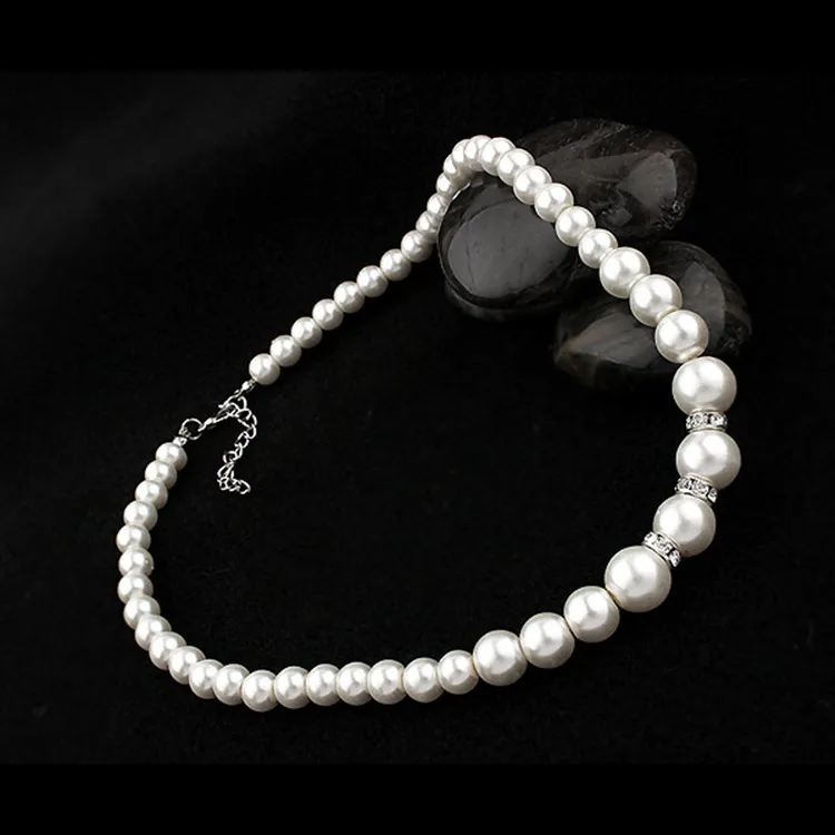 Promotion bijoux de mariée de collier de perles d'imitation créative Bracelet boucles d'oreilles 3 pièces costume de mariage bijoux Set180M