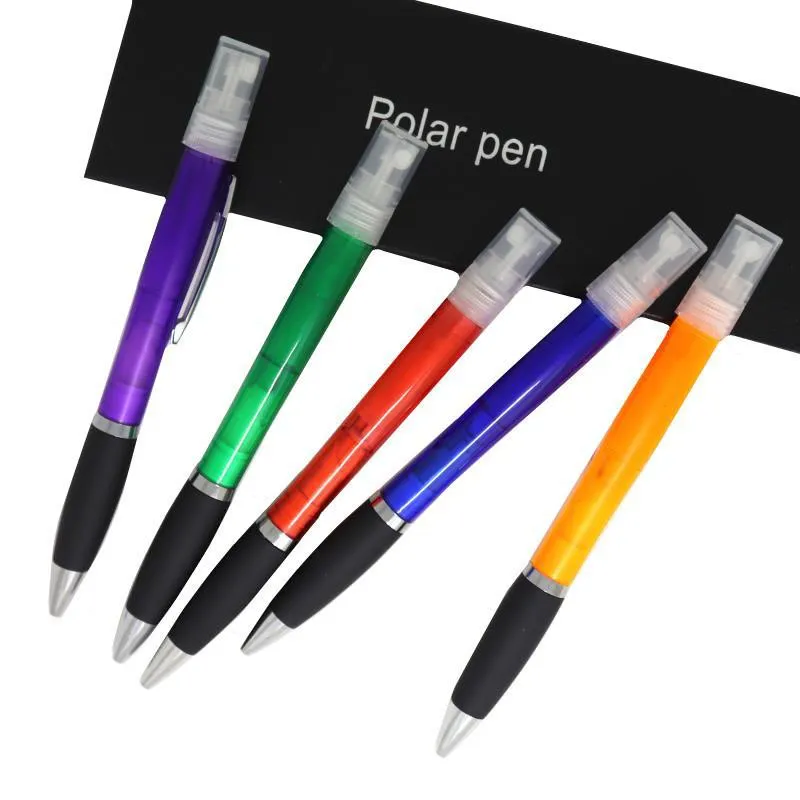 Брызги ручка шариковая ручка пластик спрей духи шариковая спирта спрей ручка 7 цветов офисные принадлежности T3I51119