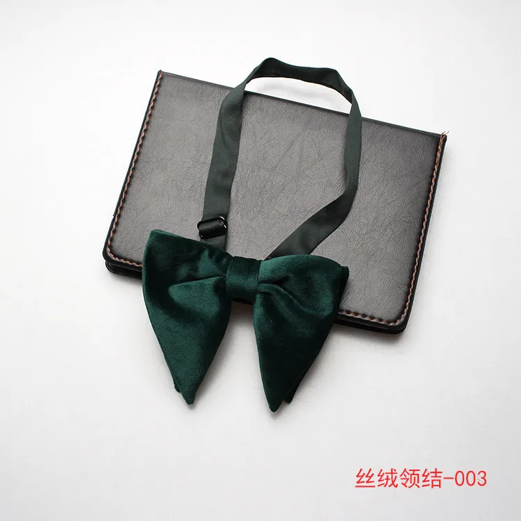 Neck Ties Linbaiway Adult Velvet Bowtie Cravats Big Bow For Women Men Solid Butterfly Soft Wedding Party Gentlemen Gravatas330t