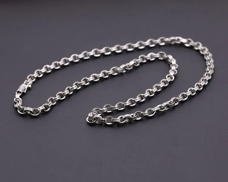 Collar de plata sólida 925 de 4mm y 5mm, cadena para hombres y mujeres, regalo de joyería A50041342R