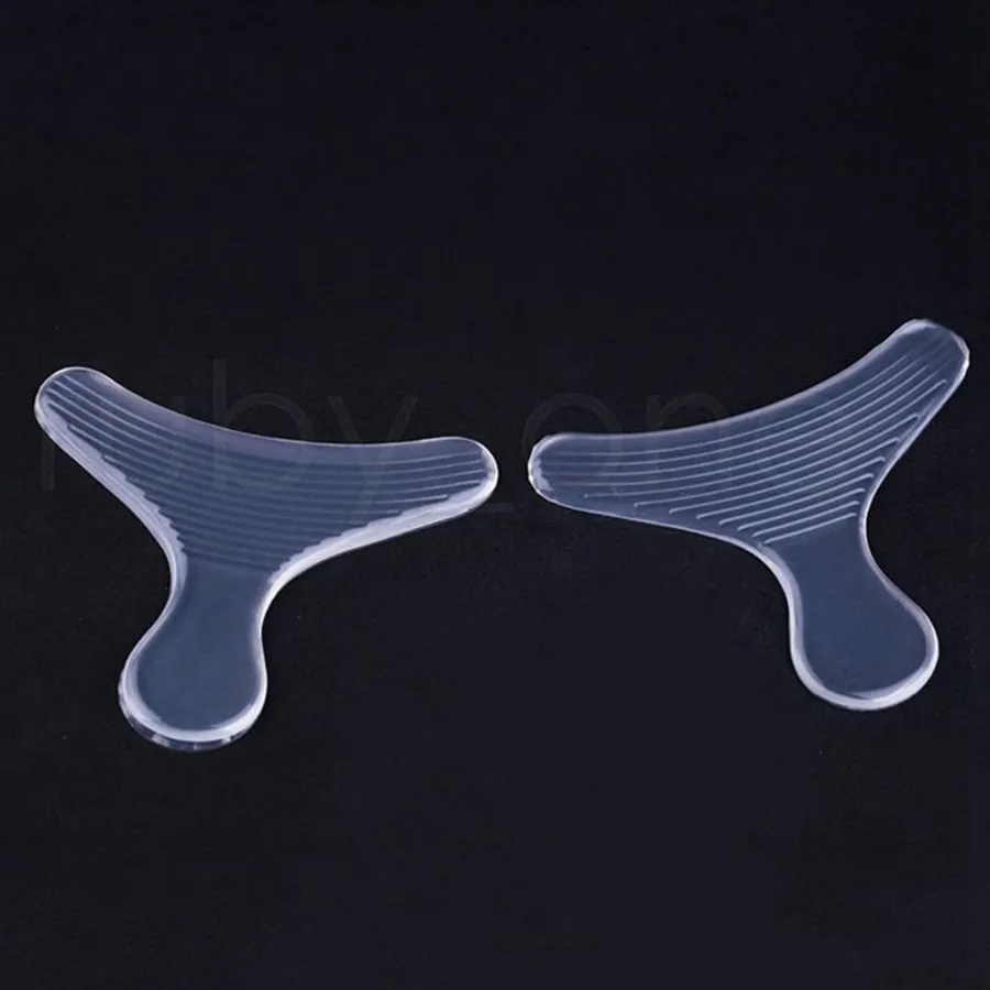 SILICONE Back Heel Liner T-Form Anti-Reibung Gel Kissen Pads Einlegesohle Hohe Tanzgriffe Schuhpads für Fußpflege