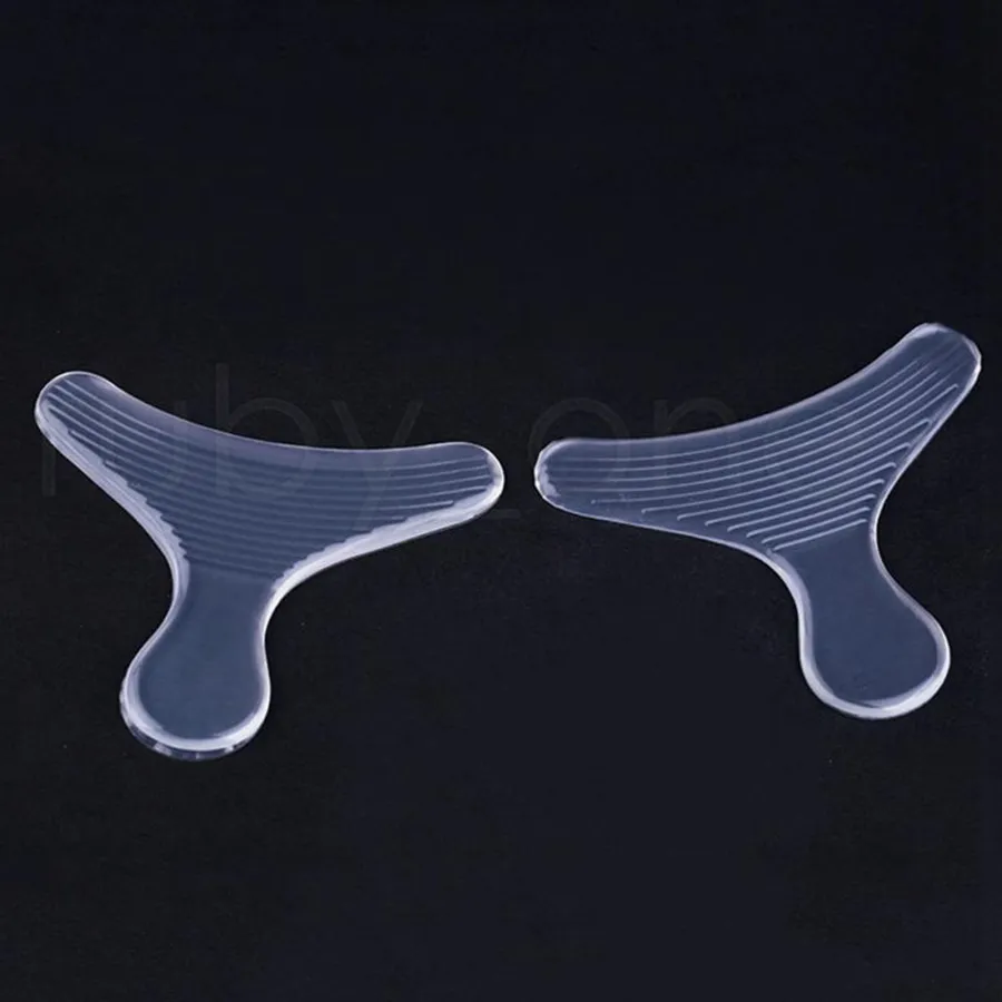 Silikonowa tylna obcasa liniowa T-kształt anty-tarcia poduszki poduszki wkładki wysoki taniec uchwyty do buta do pielęgnacji stóp