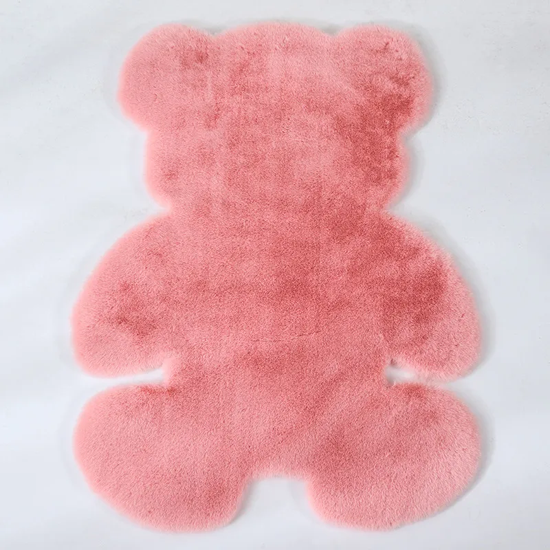 Carpets Cartoon Fur Bear Carpet Baby Kids Room Rug Floor Mat Sofa Faux Fluffy For Livingroom Bedroom Area Rugs Parlor Mat1257x