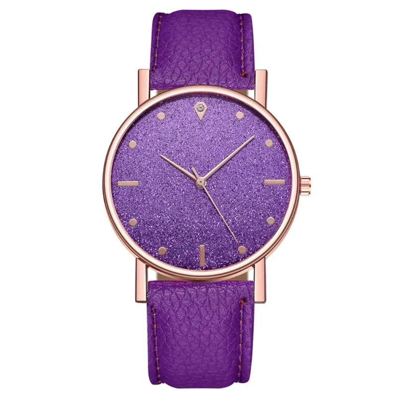 2020 Top marque de haute qualité strass femmes dames montres simples Faux cuir analogique Quartz montre-bracelet horloge Saat Gift1302Y