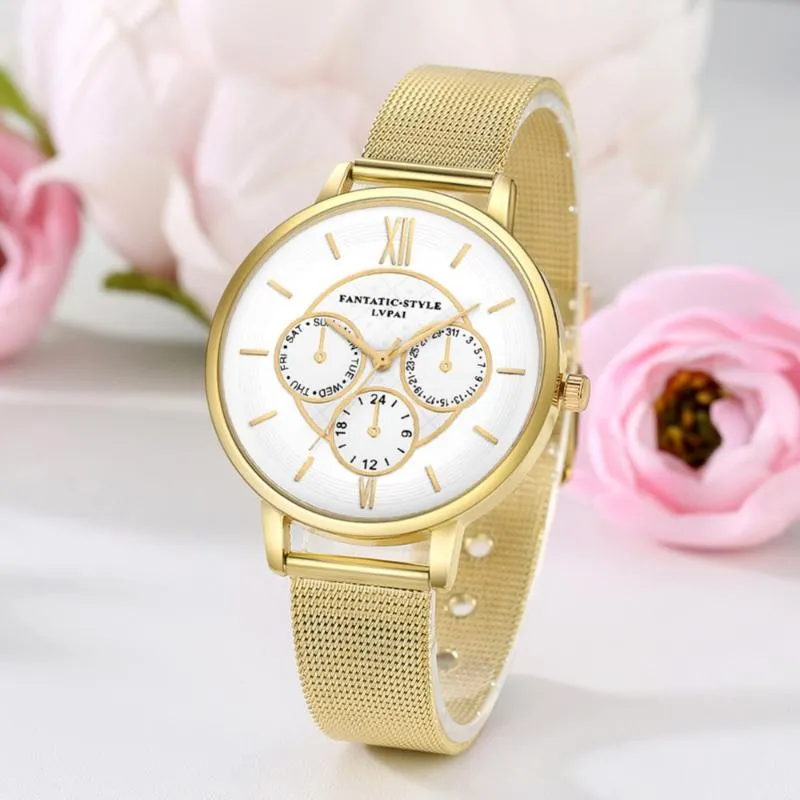 2020 New Luxury Women's Watch Silver Stainless Steel Watch Women ladies Casual Dress Quartz Wristwatch Clock241y