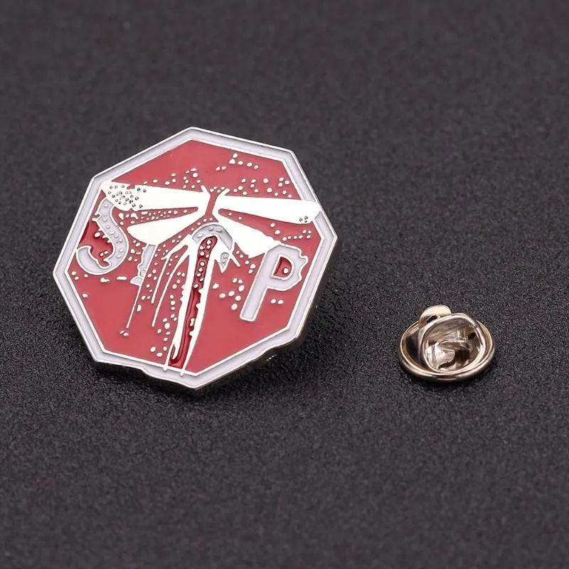 Spiel The Last of Us Part II 2 Firefly Logo Abzeichen HalsketteSchlüsselanhänger 3D Metall Emaille Pins Sammlung Souvenir für Fans Schmuck321l