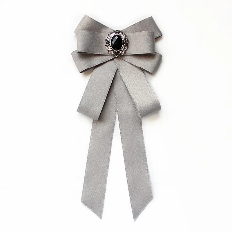Gravatas de pescoço cravat feminino camisa branca pino broche vestido gravata borboleta profissional usar pinos gravata uniforme escolar fita bowtie accessori293s