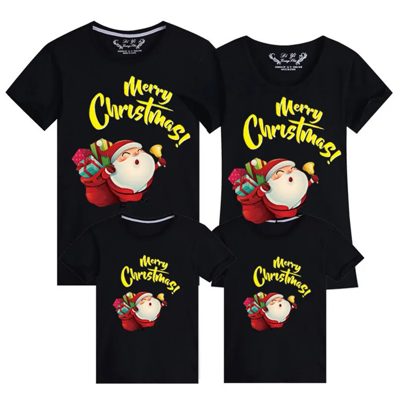 衣類2020クリスマススノーマンプリントキッドTシャツママと私の服マザー娘父親の家族