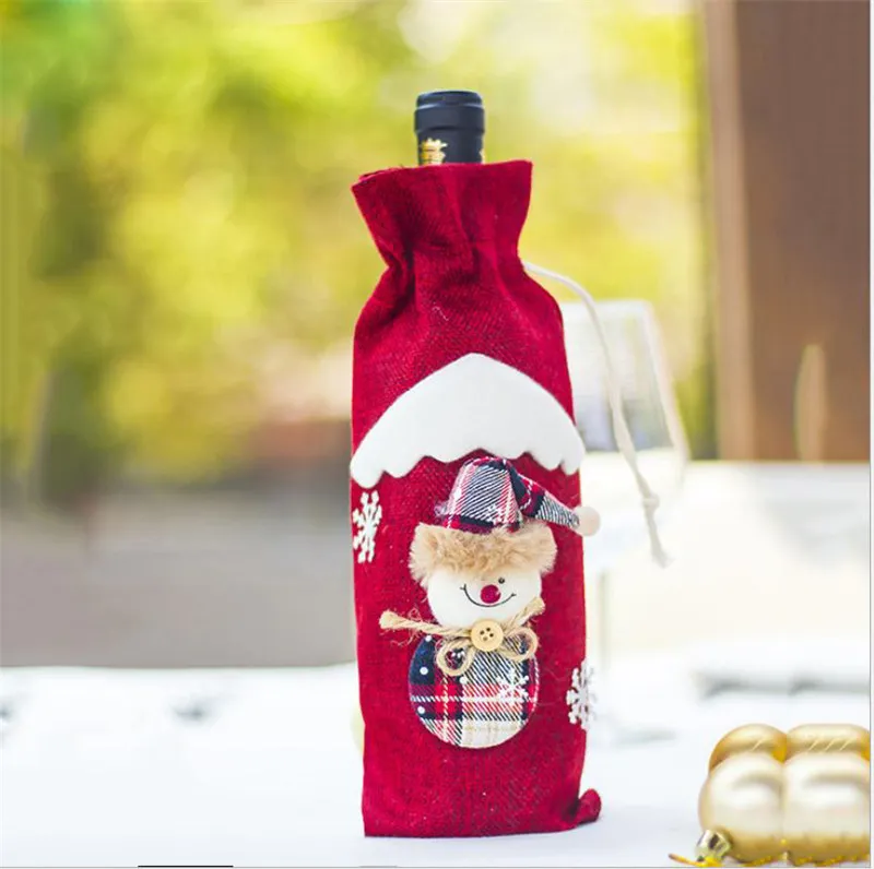 Butelka do wina okładka świąteczna dekoracja Święta Ozdoby Święta