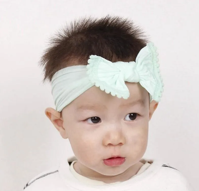 Brand Baby Hairband Toddler Bow Hairband Tassel Baby Girls Headband Big Knot Turban Kids Hair Accessories 21 Designs 