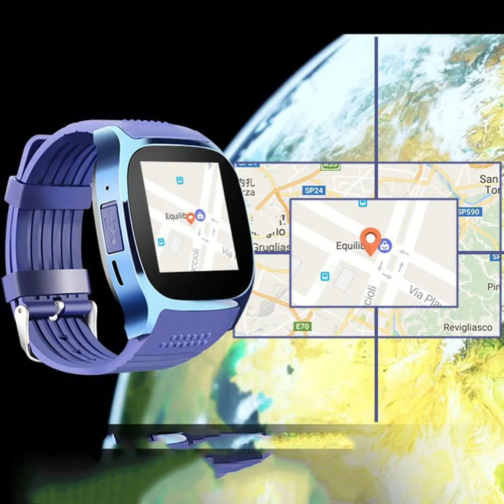 Nieuwe Smartwatch Intelligent Bluetooth Sport Smart Watch T8 Stappenteller Polshorloge Ondersteuning SIM TF-kaart Oproep voor Telefoon Android