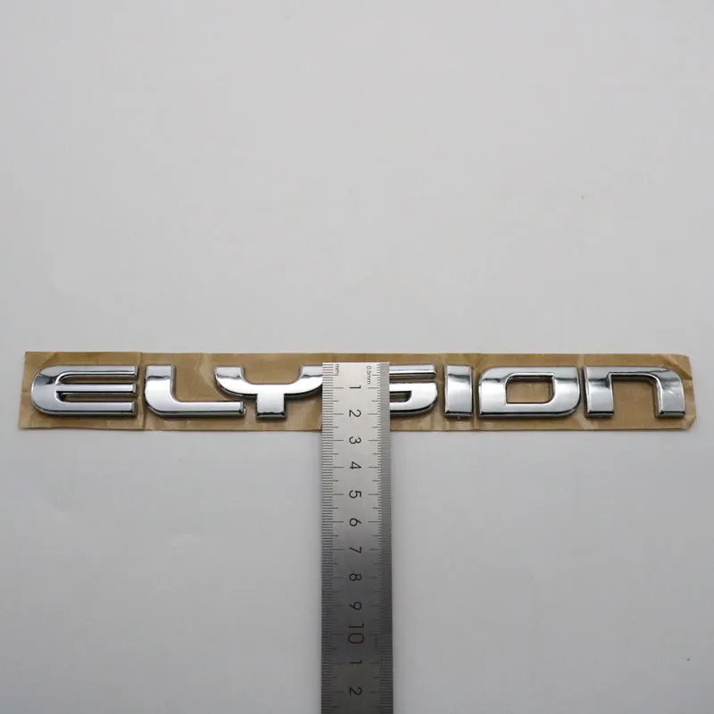 Autocollant emblème 3D pour Honda Elysion, lettre chromée argent, Badge de Logo de coffre arrière de voiture, plaque signalétique, Decal6229049