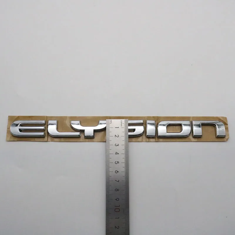 Honda Elysion Emblem Sticker 3D Lettera Chrome Argento Baule posteriore Car Logo Badge Targhetta Decal2983100