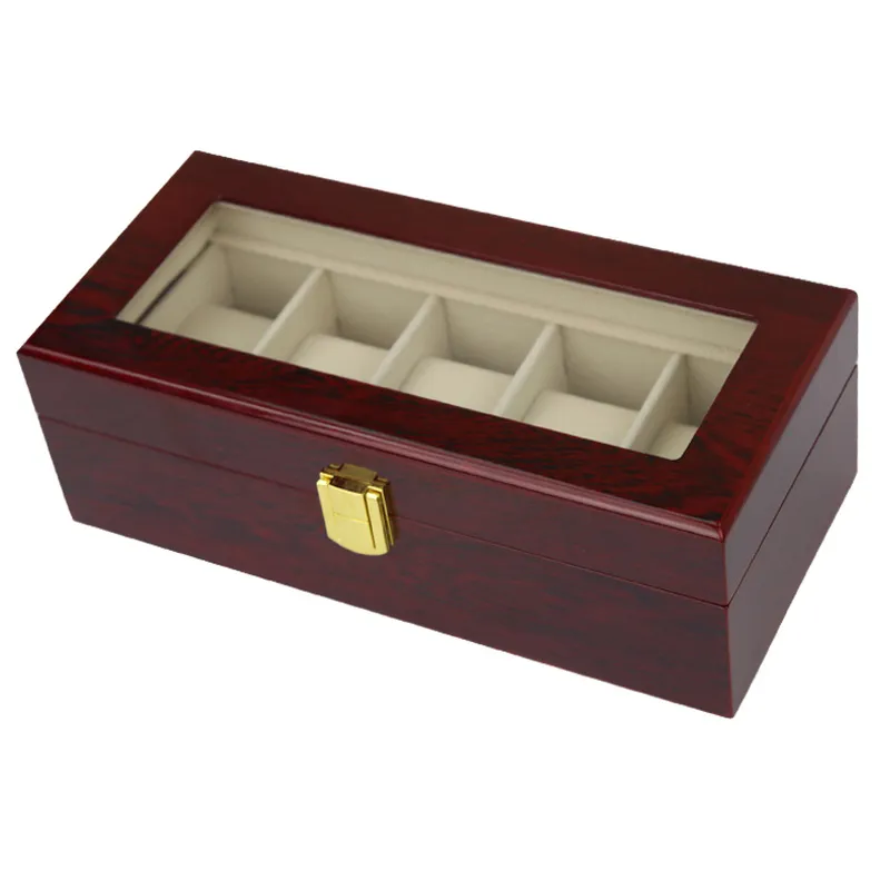 LISM Luxury Wood Storag Boxes 2 3 5 6 10 12 20 Watches Boxes Display Watch Box Jewelry Case Organizer Holder Promotion1266n