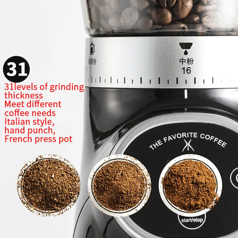 家のための家庭用のコーヒーグラインダードイツのハイテク電気便利な小さい高品質のコーヒー機械豆