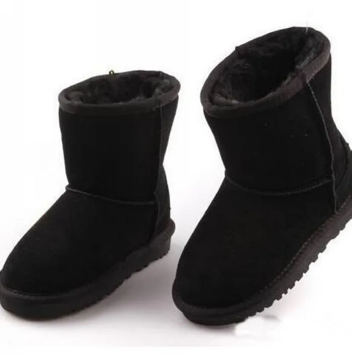 ニューキッズクラシックオーストラリアスノーブーツデザイナーガールズボーイズ冬の毛皮のようなブーツユニセックスショートミッドふくらはぎブーツ子供暖かい靴サイズ 22-35 #62