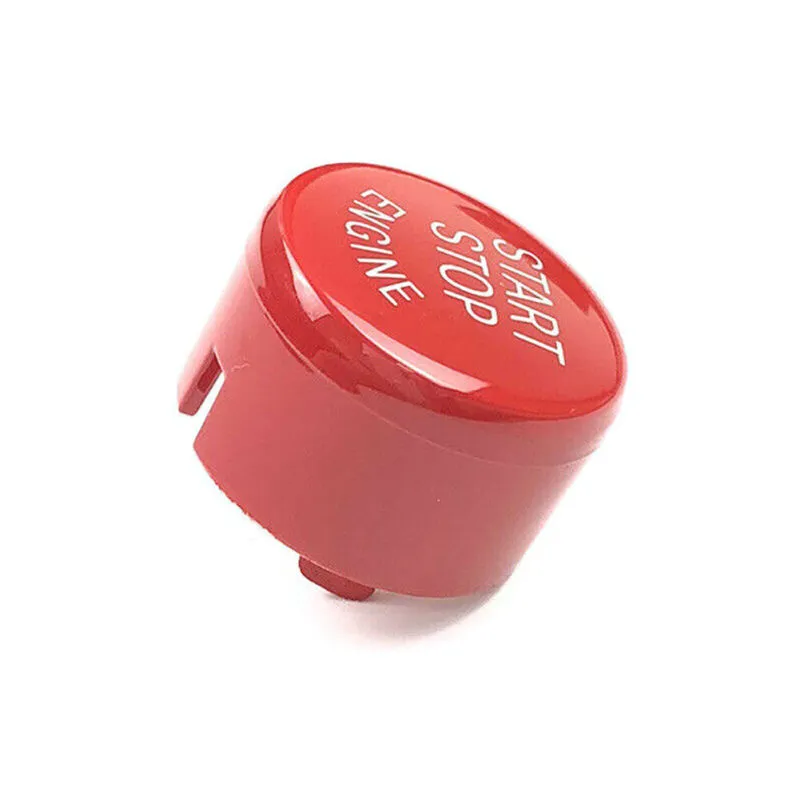 Car Start Stop Engine Button Switch Cover For F20 F30 F10 F01 F25 Durable Red Start Stop Engine Switch Button Cover9499726