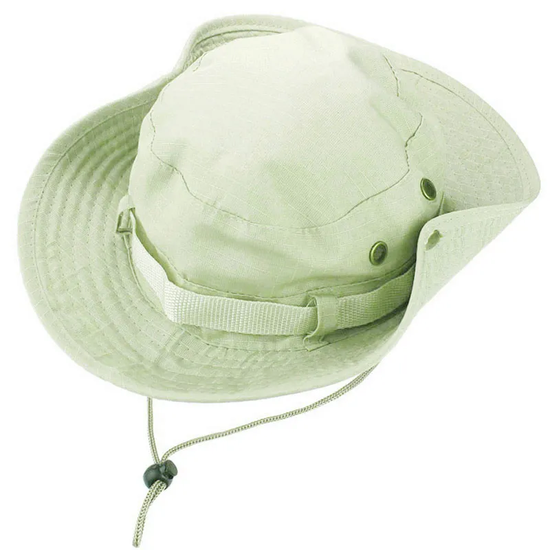 Chapeau seau chapeau boonie pêche extérieure large capuche unisexe rastin cap de chasse camouflage soleil randonnée 10 31294z