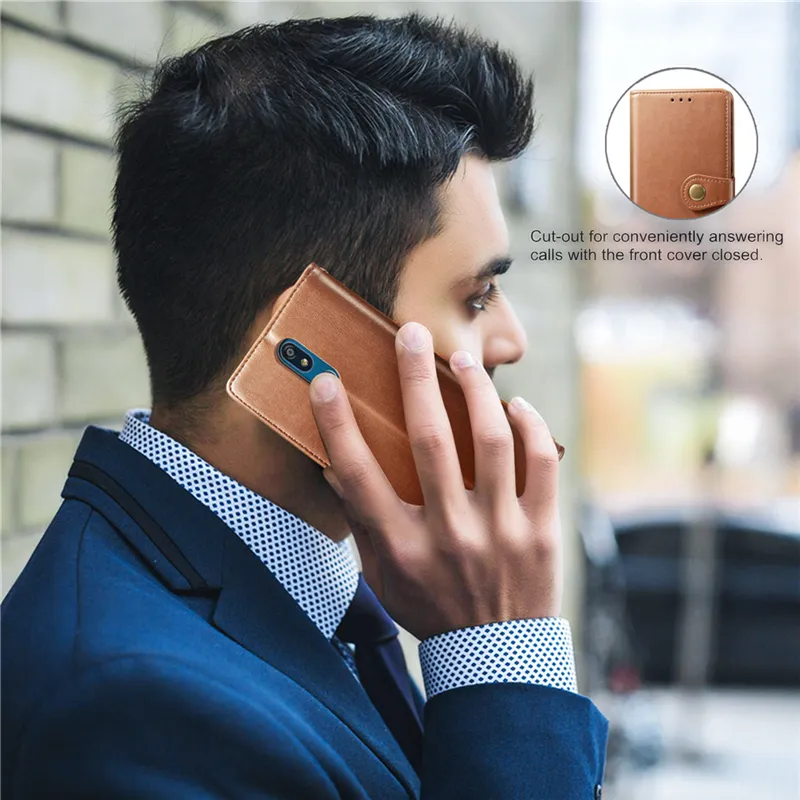 Étui de téléphone en cuir PU pour iPhone X XS XR 13 12 11 Pro Max 8 7 6 Plus SE Style professionnel avec fente pour carte portefeuille 8750466