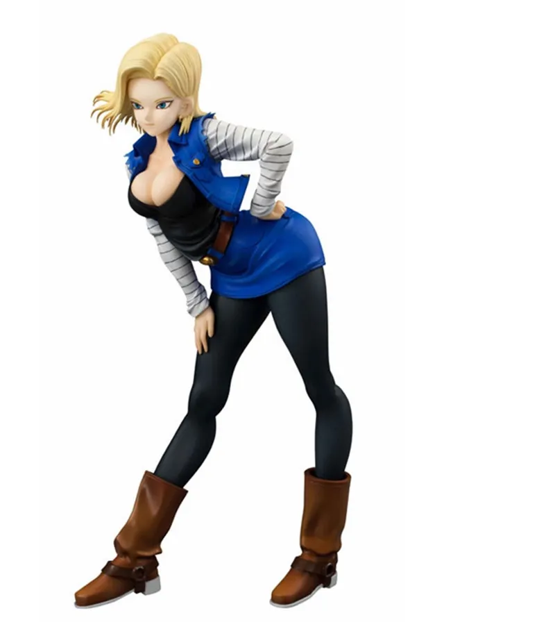 Android 18 LazuliセクシーなアニメアクションフィギュアPVCアクションフィギュアモデルおもちゃのためのクリスマスギフト19cm T2009112938819