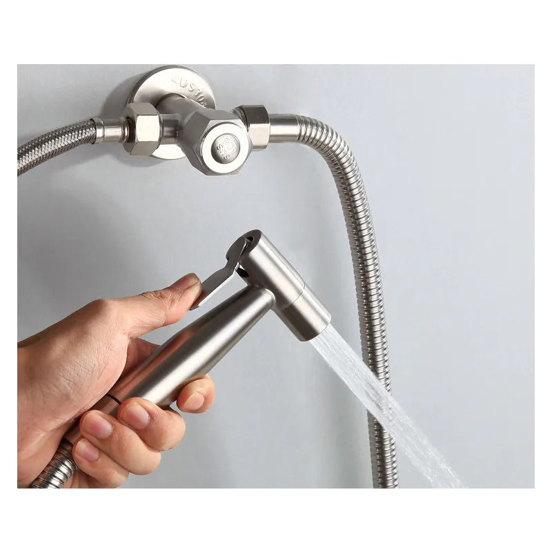 Aço inoxidável Handleet Hand reten Bidê Faucet Sprayer Spray Spray Spray para banheiro para o banheiro Cabeça 200925