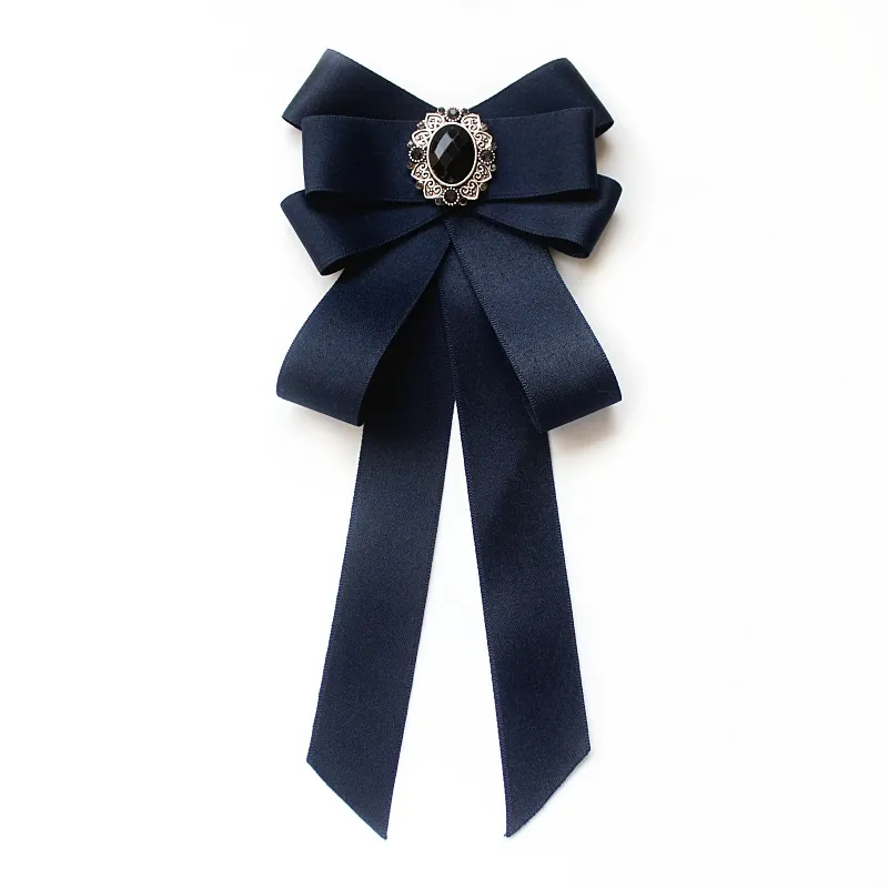 Gravatas de pescoço cravat feminino camisa branca pino broche vestido gravata borboleta profissional usar pinos gravata uniforme escolar fita bowtie accessori293s