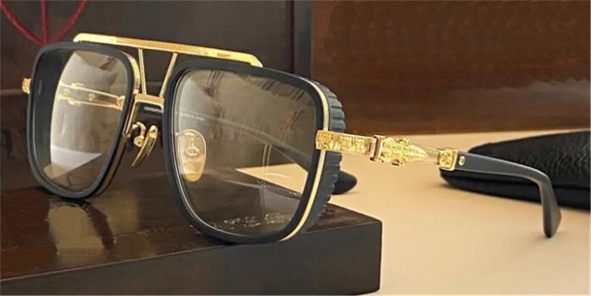 Nieuw design retro optische bril vierkant frame PUSHIN ROD II met oogmasker zware industrie motorjas stijl topkwaliteit 306g