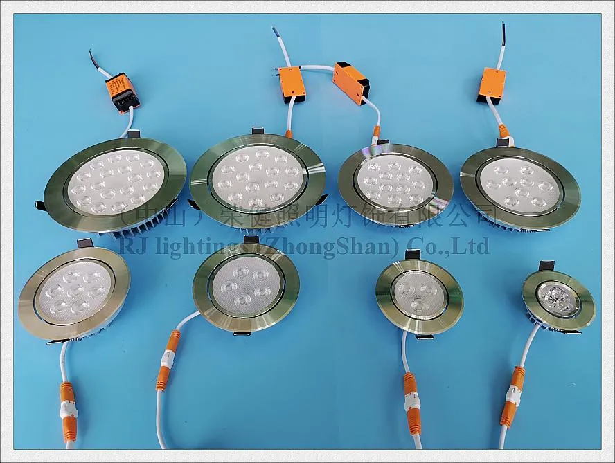 recessed LED ceiling spot light down lamp 3W 5W 7W 9W 12W 15W 18W high power SMD 2835 blade radiator aluminum CE236e