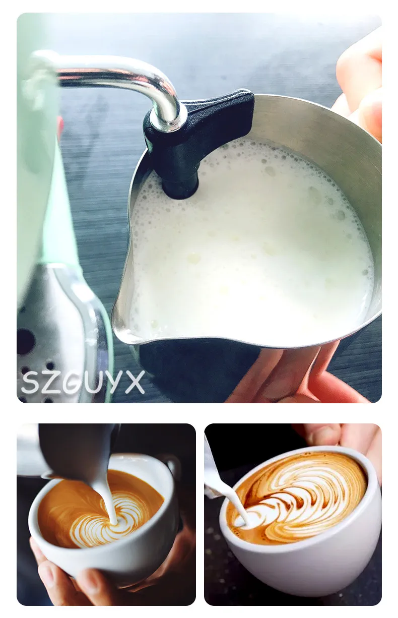 Pompe à café expresso semi-automatique, petite machine à café rétro à vapeur, mousse de lait, machine à café italienne