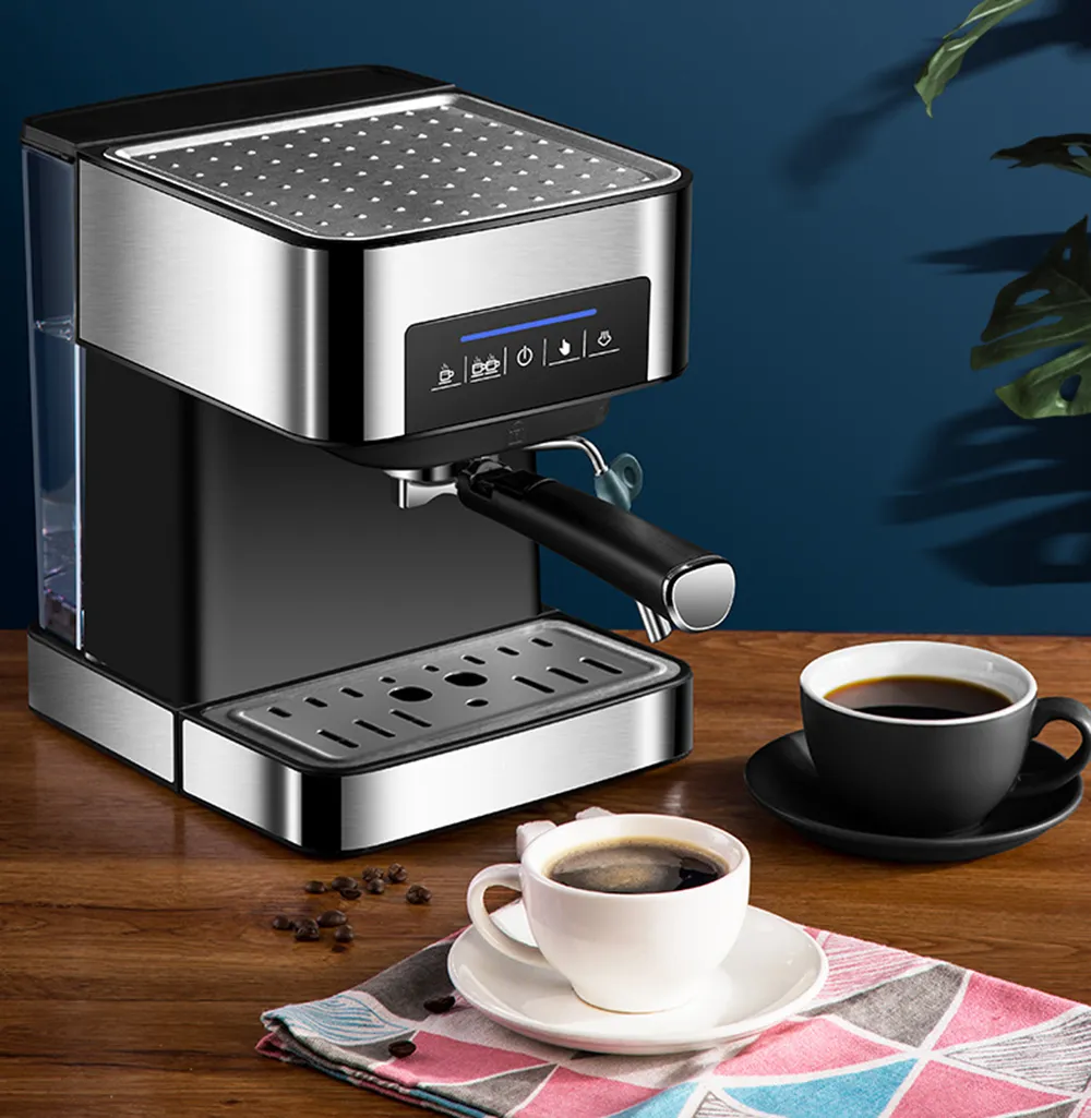 1.6L Espresso Electric Coffee Machine Express Electric Foam Coffee Maker Electric Milk Frother Kitchen Appliances 220V