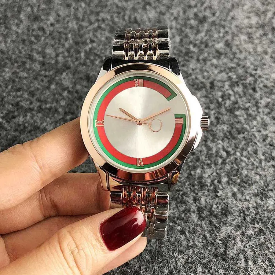 Брендовые часы для женщин и девочек в стиле металлической стальной ленты кварцевые наручные часы