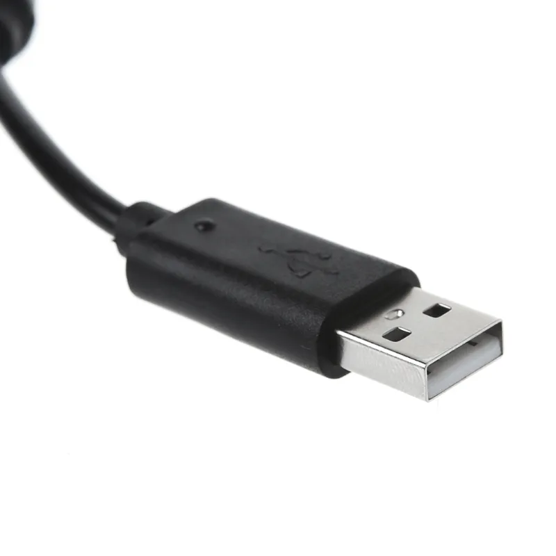 Svart USB Breakaway -kabeladapterbyte för Xbox 360 Wired Game Controller Extension Cables Wire