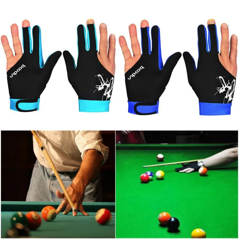 Five Fingers Gloves JAYCOSIN Winter Spandex Snooker Three-finger Billiard Glove Pool Left And Right Hand Open L5010031254A