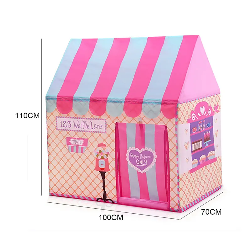 size of pink tent for baby