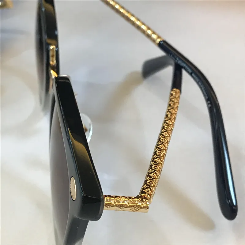New fashion design women sunglasses 1043 plate big cat eyewear frame printing temples attractive glasses top quality212w