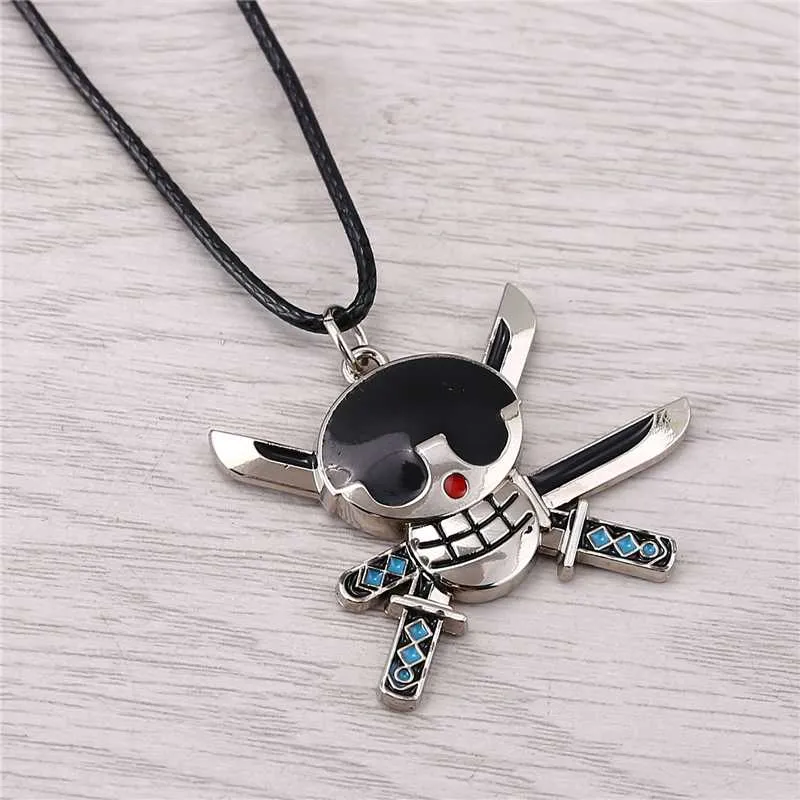 Pendant Necklaces ONE PIECE Necklace White Beard Luffy Zoro Ace Sanji Anime Friendship Men Women Jewelry Choker Accessories1274J