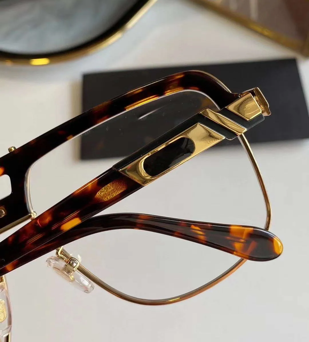 991 Black Gold Vintage fyrkantiga glasögonramar för män svart guld full fälg optisk ram solglasögon nya med box330f