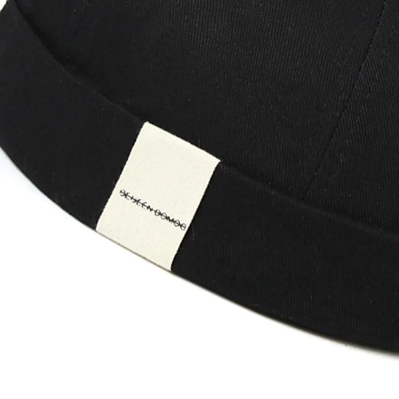 Cappello senza tesa francese regolabile Cappello da uomo retrò con teschio Docker Berretto da marinaio Biker Beanie Cappelli da sole retrò Vintage unisex Harajuku12393