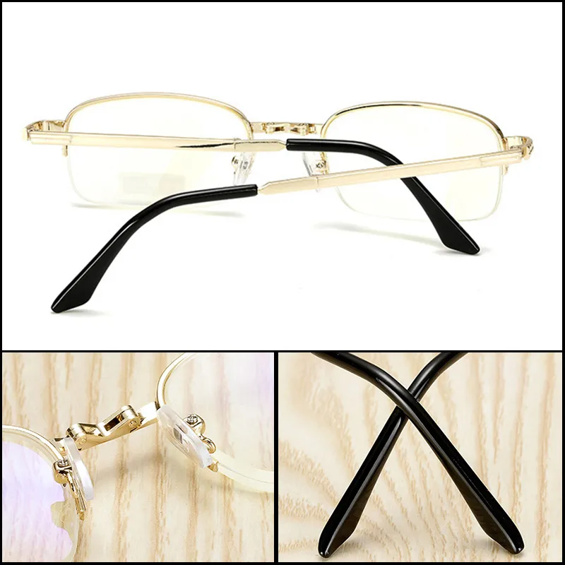 Style décontracté pliant lunettes de lecture hommes femmes pliable presbyte lunettes marque Desing Portable hyperopie lunettes homme 6441288g