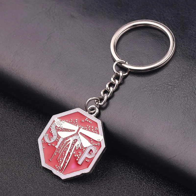 Game The Last of Us Part II 2 Firefly Logo Badges Necklace&Keychain 3D Metal Enamel Pins Collection Souvenir For Fans Jewelry253E
