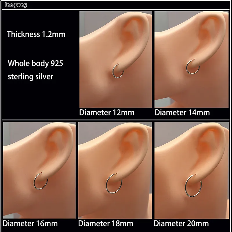 Earring size diagram